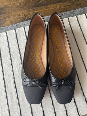 Black Ballet Flats with Bow - Sam Edelman